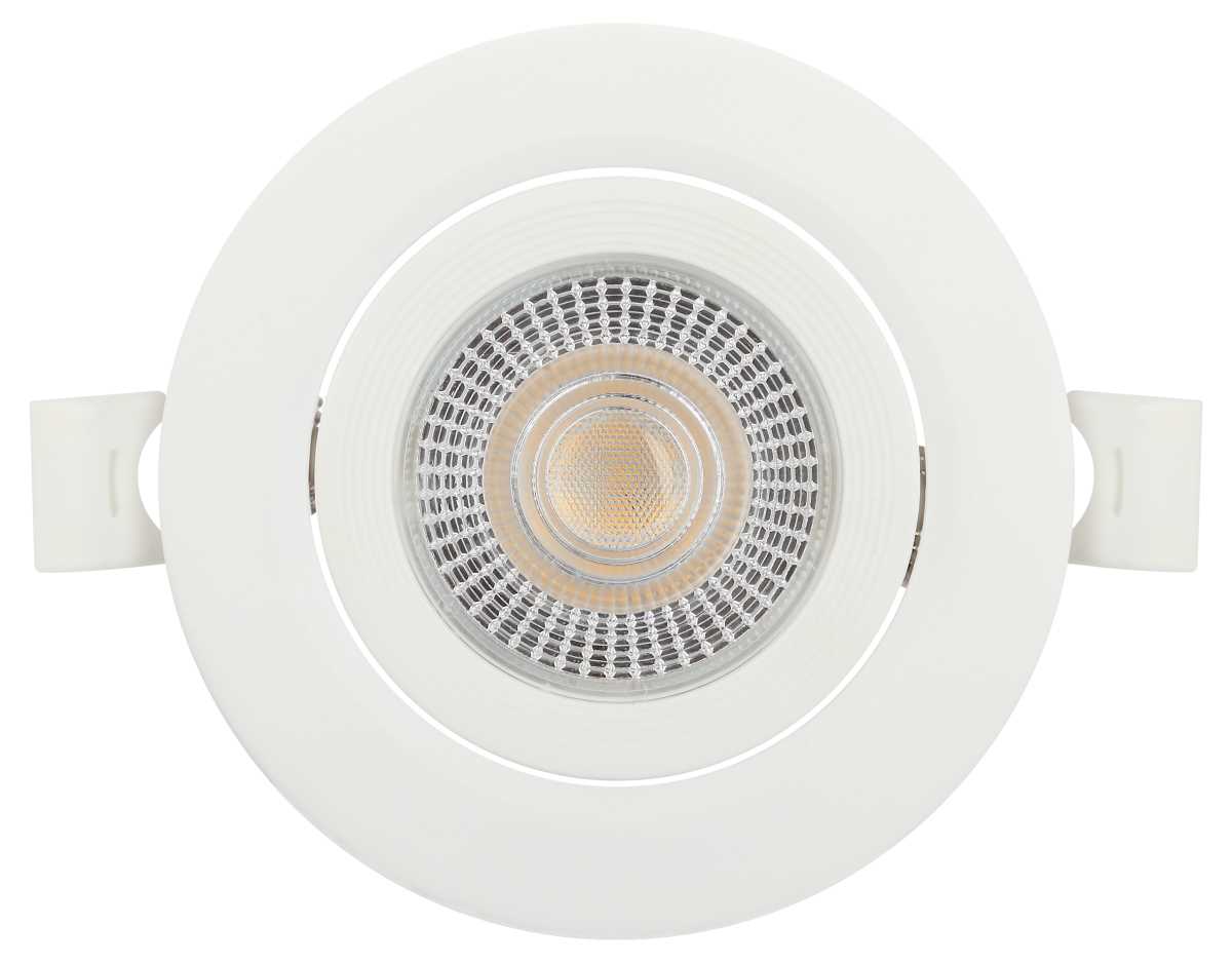 Светильник светодиодный встраиваемый ЭРА KL LED 25A-5 3K WH 5Вт 3000К круглый поворотный белый Б0068128