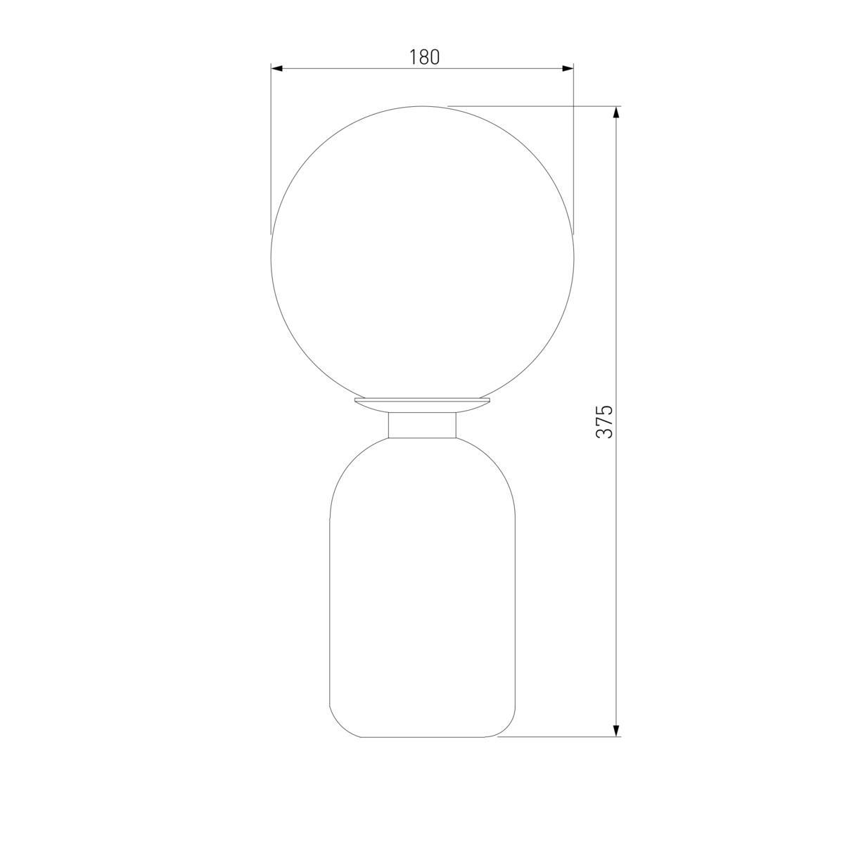 Настольная лампа Eurosvet Оптима Bubble 01197/1 белый