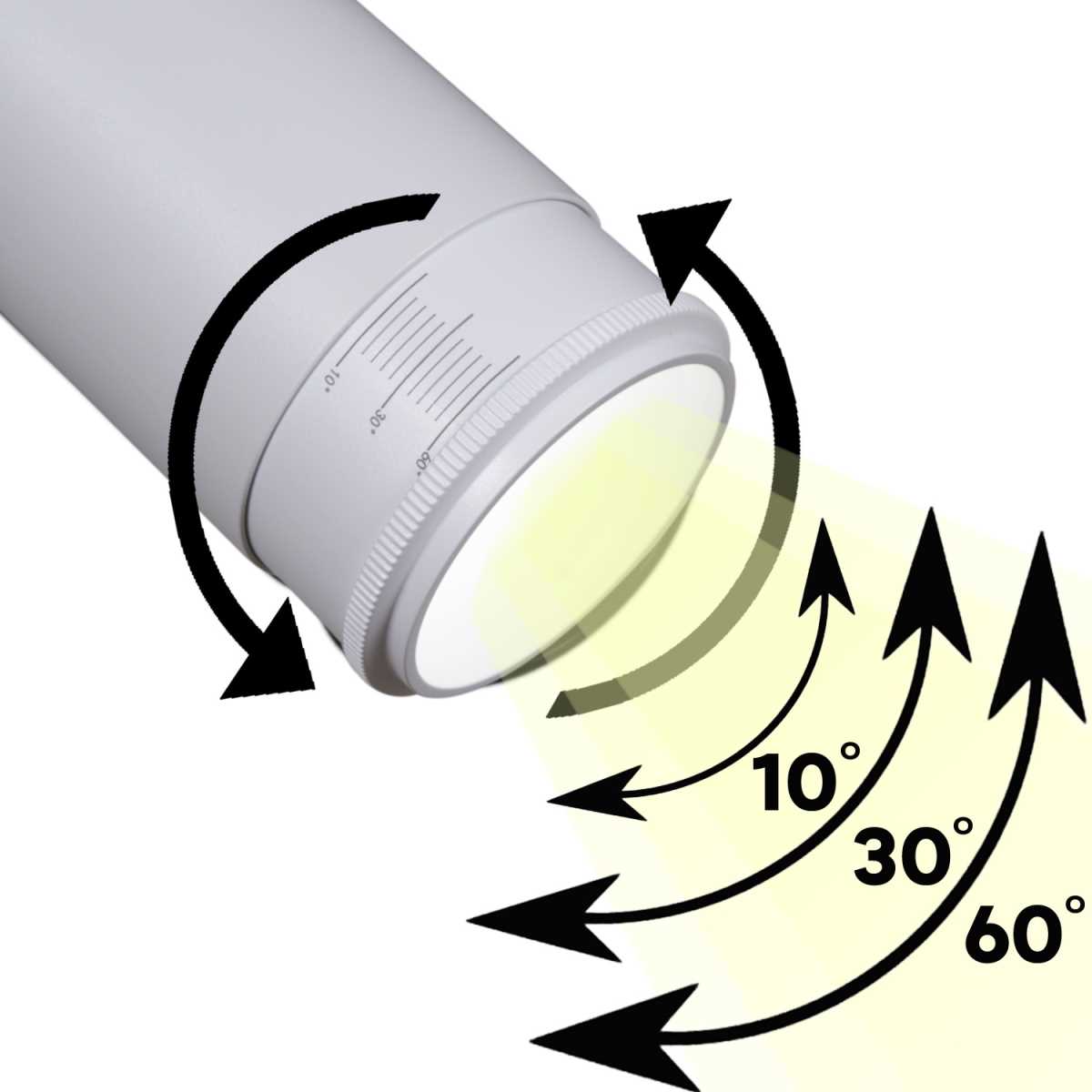 Светильник трековый Reluce 06650-9.3-LED10/20/30W CCT WT