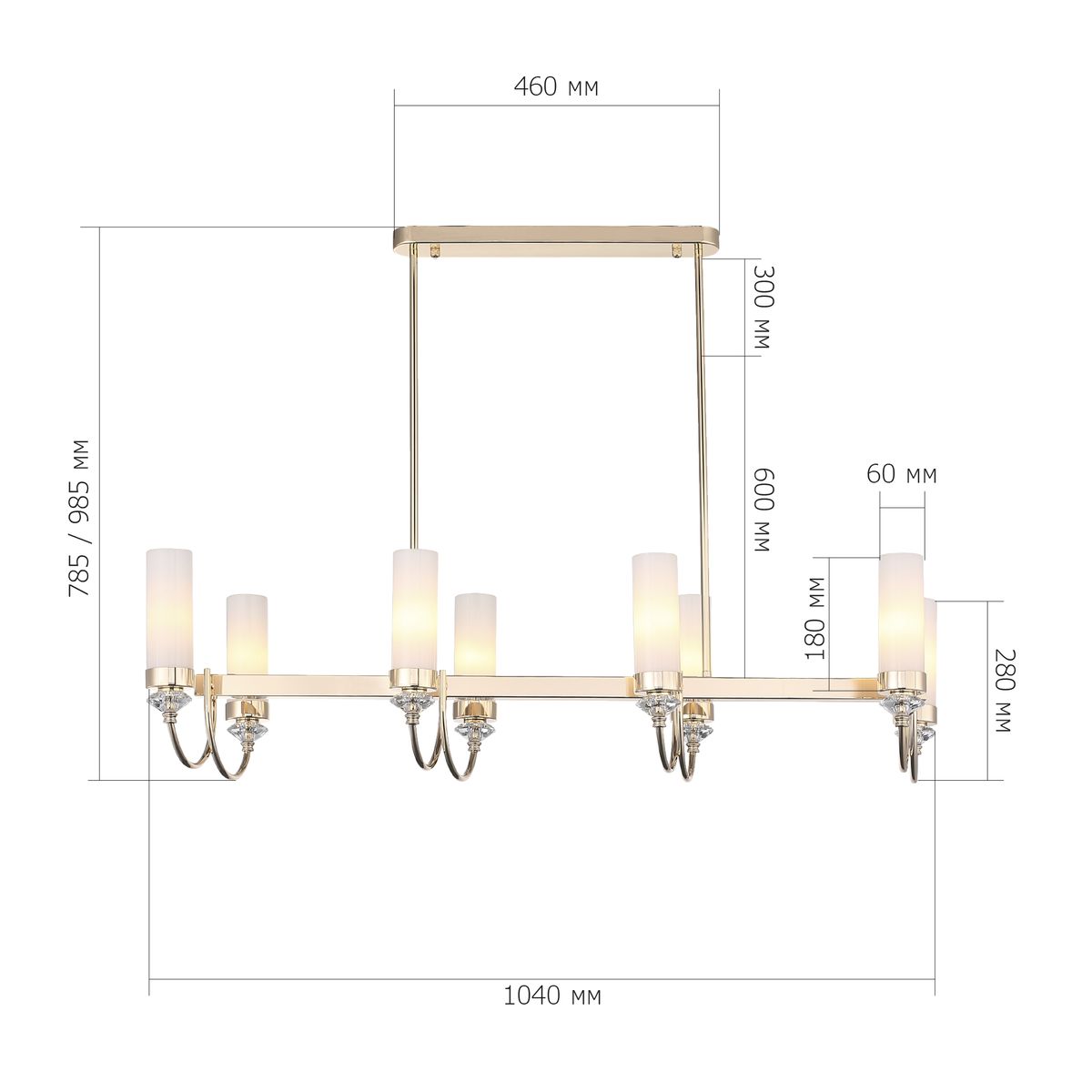 Подвесная люстра ST Luce Elegra SL1402.263.08