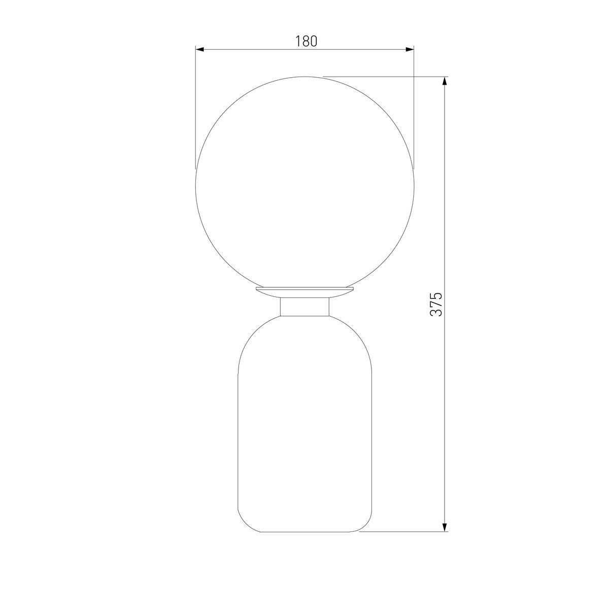 Настольная лампа Eurosvet Оптима Bubble 01197/1 белый