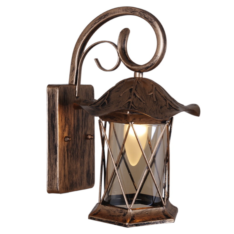 Уличный настенный светильник Reluce 08281-9.2-001U BKG RLOS