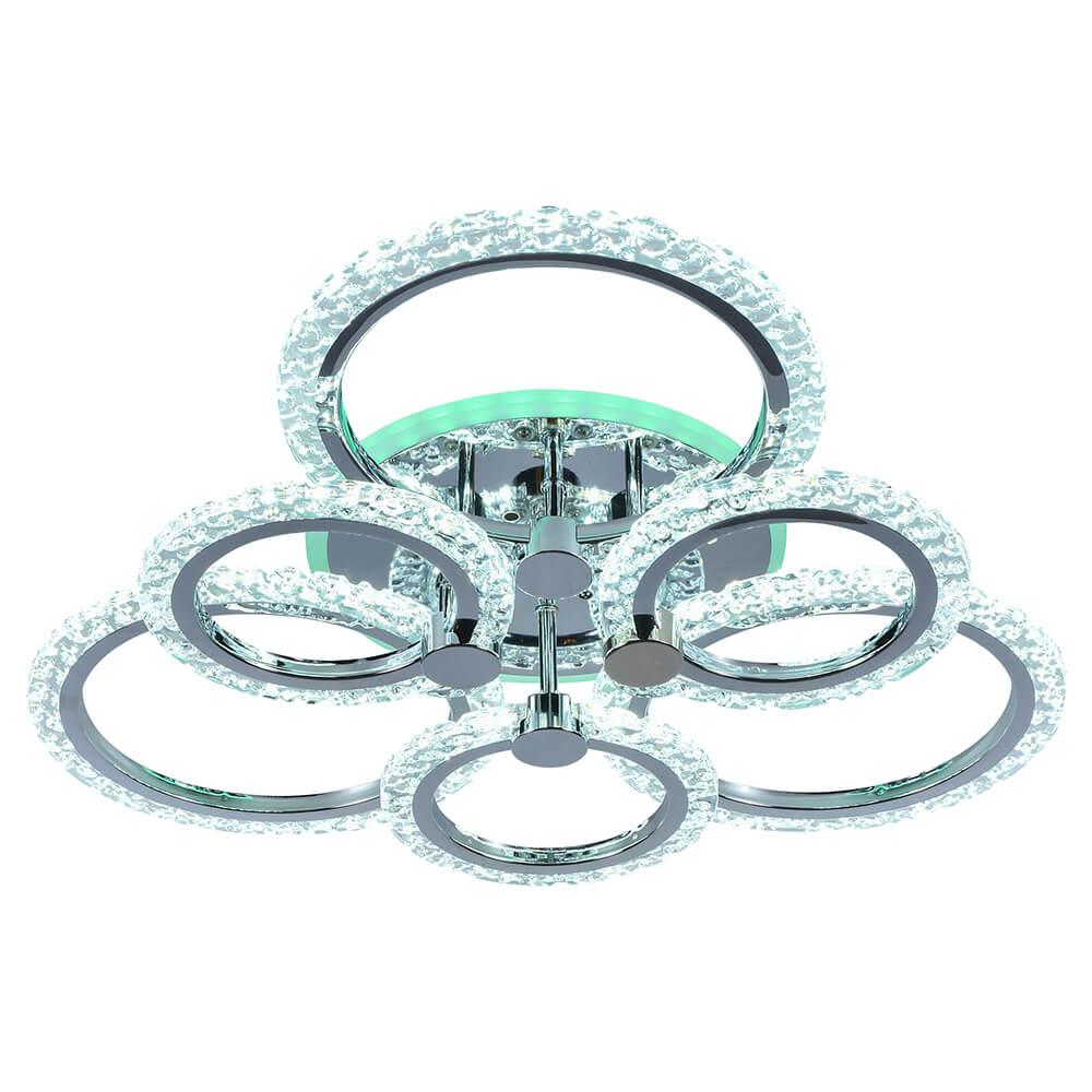 Потолочная светодиодная люстра Profit Light 8027/3+3 CHR A
