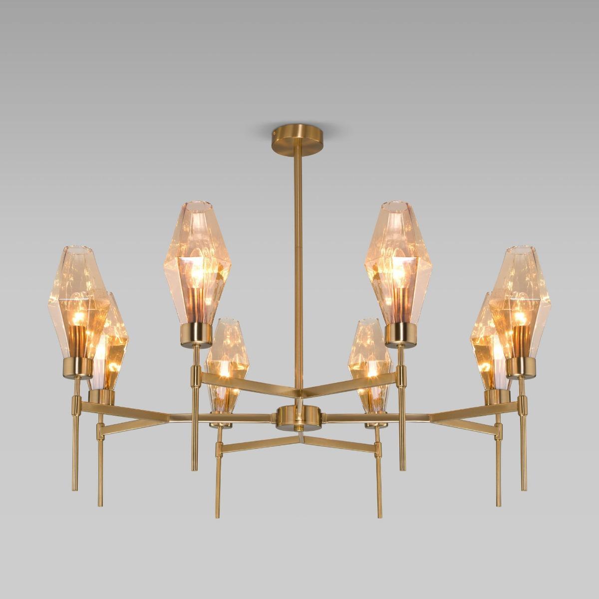 Потолочная люстра Eurosvet Prism 60143/8 латунь