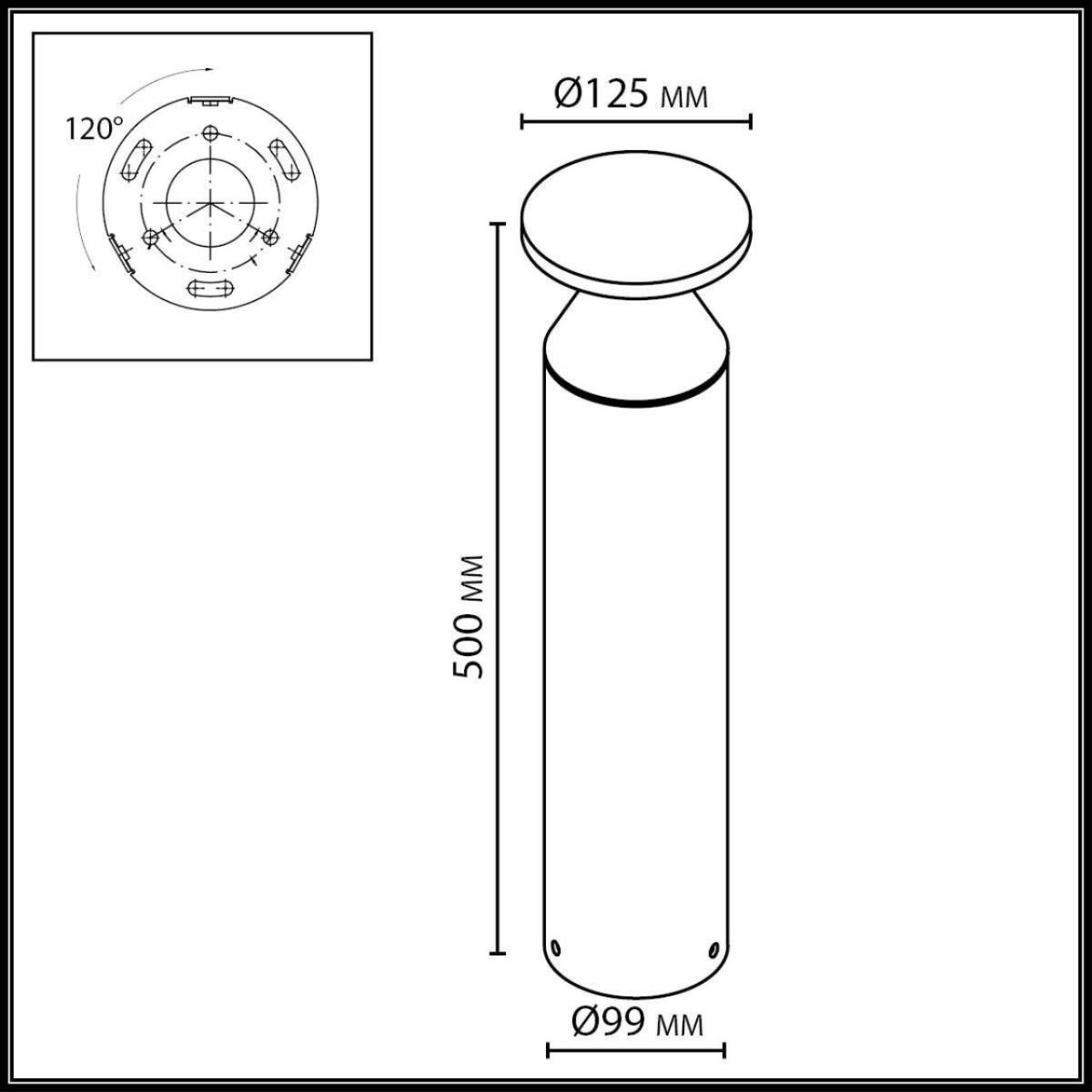 Ландшафтный светильник Odeon Light NATURE 7119/12GL