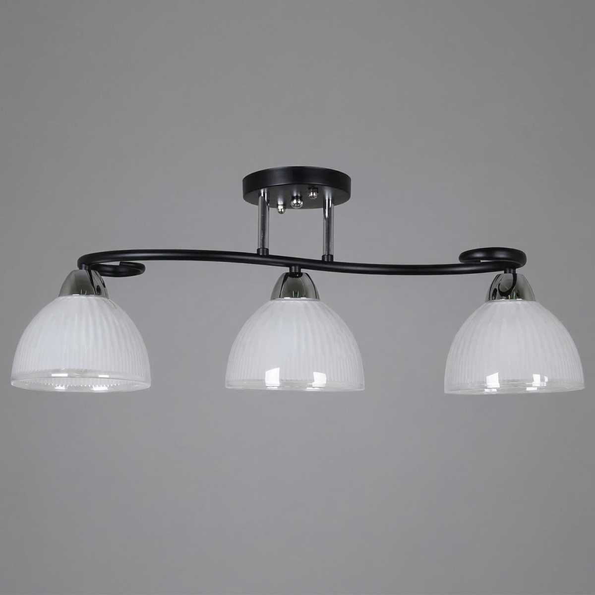 Потолочная люстра Reluce 66360-0.3-03 BK+CR