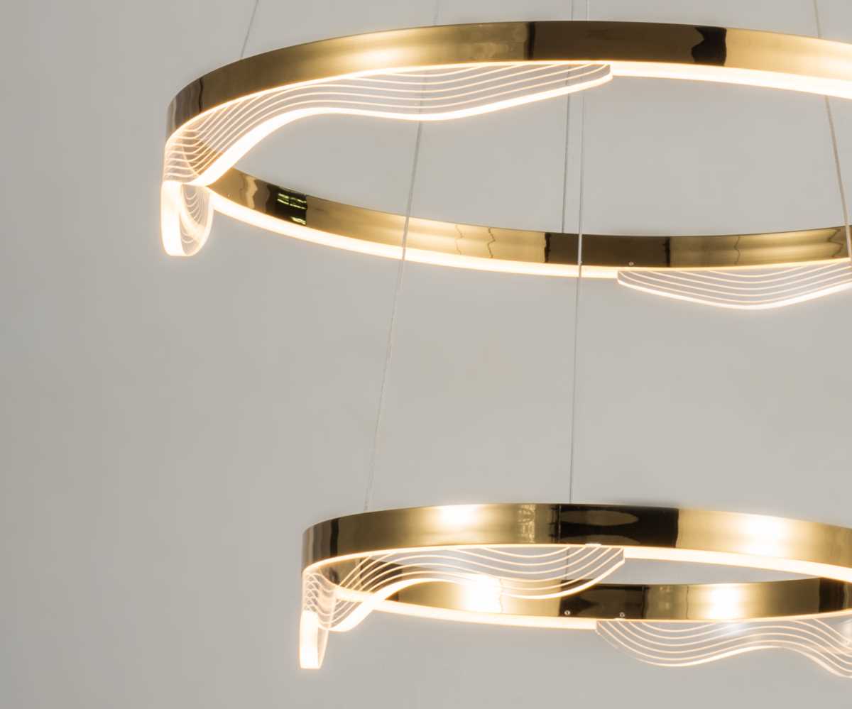 Подвесной светодиодный светильник Kink Light Кастела 08263-60+40,36