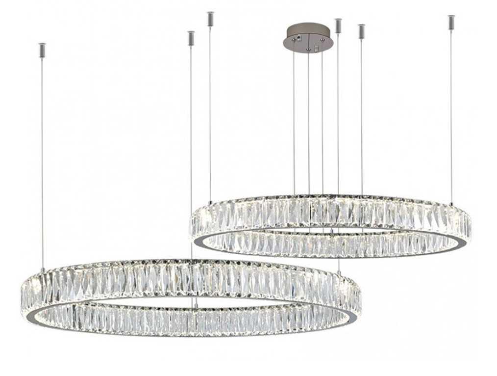 Горизонтальная композиция Newport 8240 из двух колец хром №16 S8240_034CH