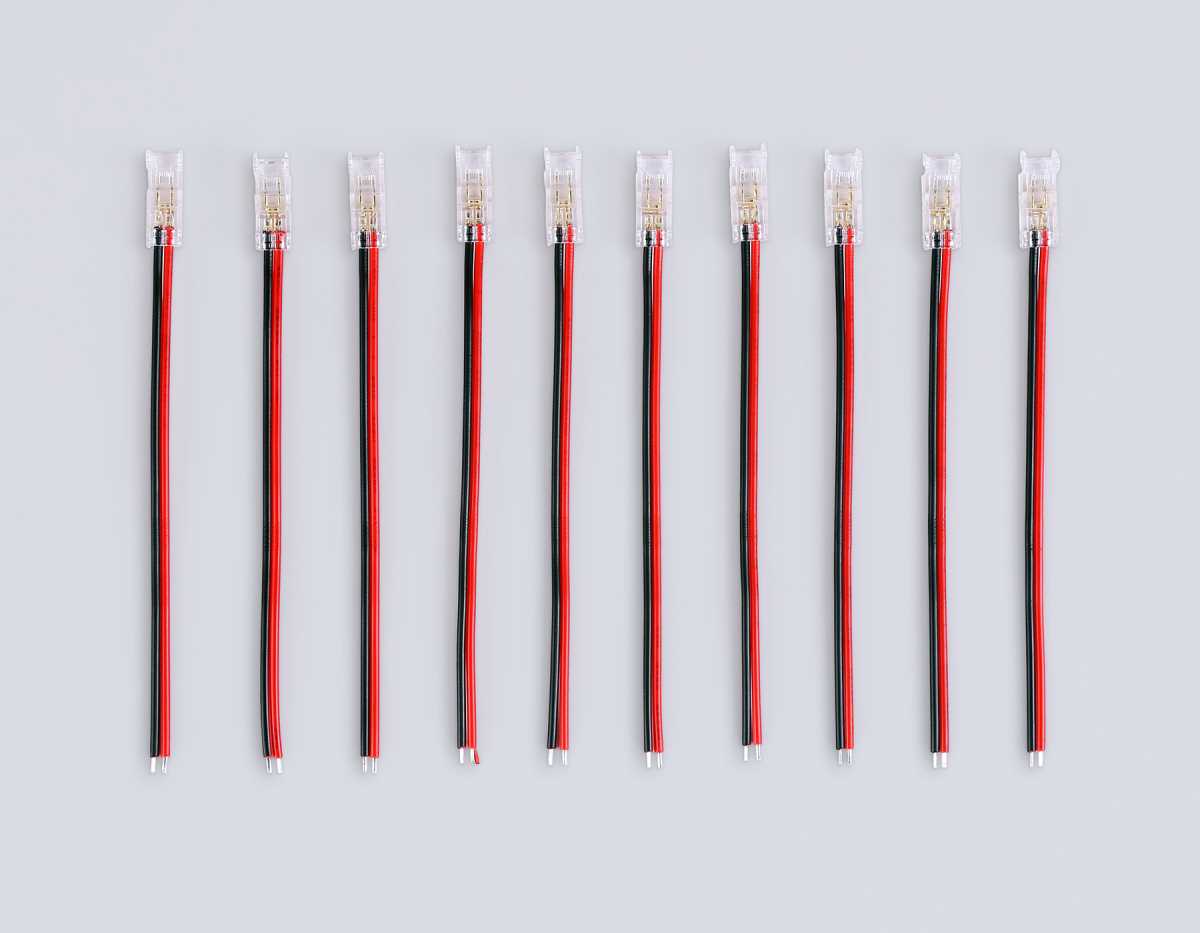 Соединитель гибкий односторонний AMBRELLA LIGHT ILLUMINATION COB 12/24V для лент 5mm (2 конт.) (10шт. в комплекте) GS7373