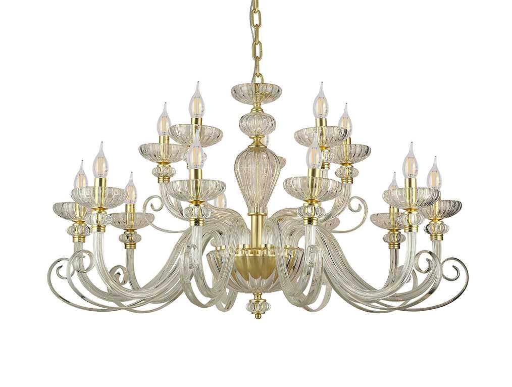 Подвесная люстра Newport 8620+5/C mat.soft gold clear М0071529