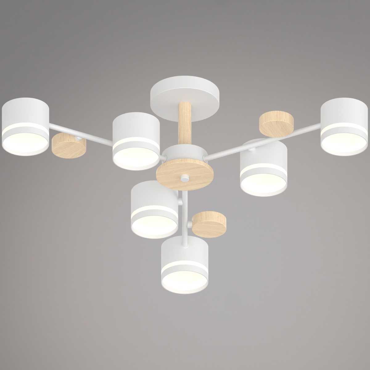 Люстра Reluce 68730-0.3-06 GX53 WH+WOOD