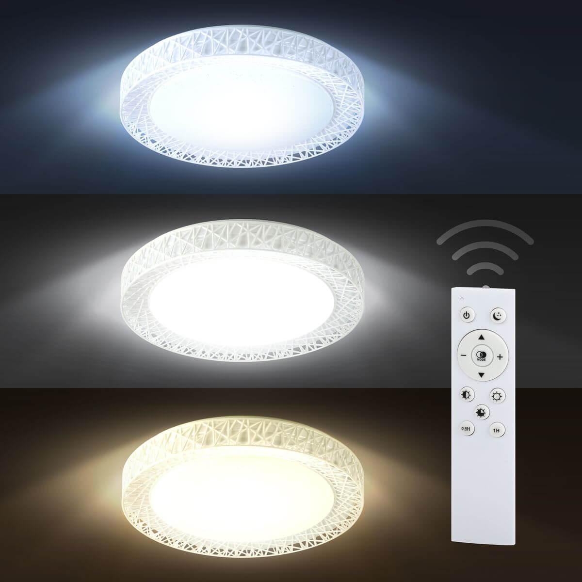 Потолочный светодиодный светильник ЭРА Классик с ДУ SPB-6-70-RC Savern W Б0051097