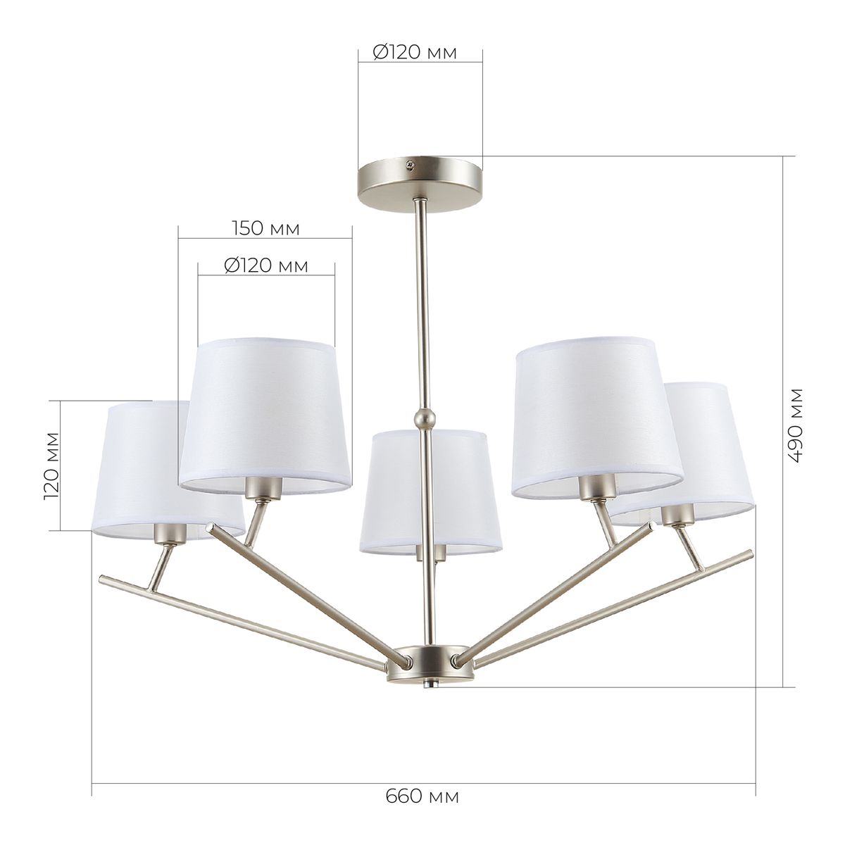 Потолочная люстра Evoluce Denice SLE300102-05