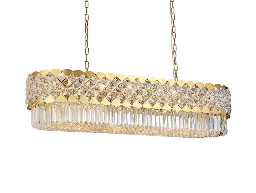 Подвесная люстра Newport 8300/120 oval gold polished М0070639