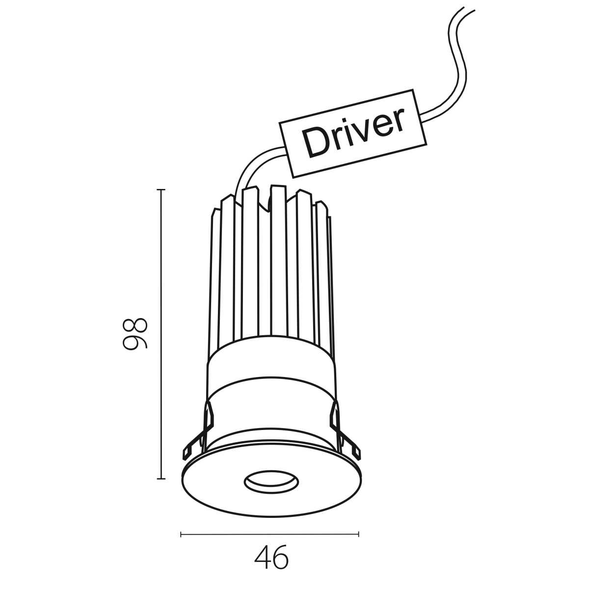 Светильник светодиодный встраиваемый Spira Slim Lightstar 074346