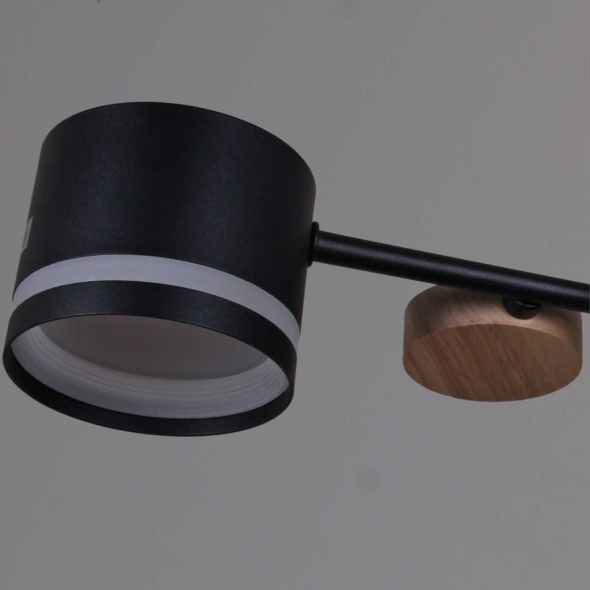 Люстра Reluce 68730-0.3-06 GX53 BK+WOOD