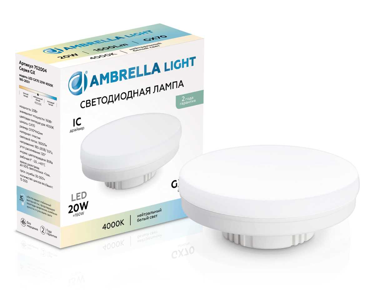 Лампа светодиодная AMBRELLA LIGHT BULBING 702004