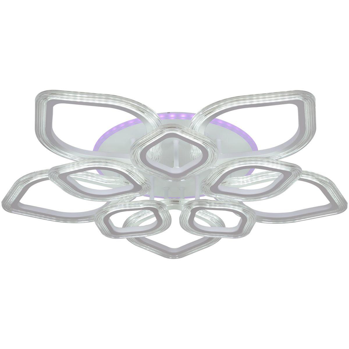 Потолочная светодиодная люстра Reluce 09827-3.3-5+5A WH (RGB)