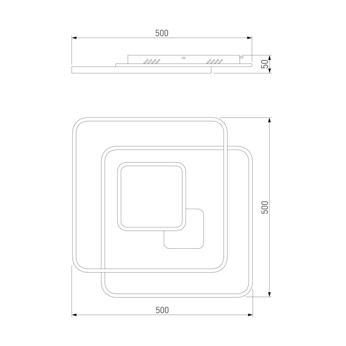 Потолочный светодиодный светильник Eurosvet Caroline 90255/1