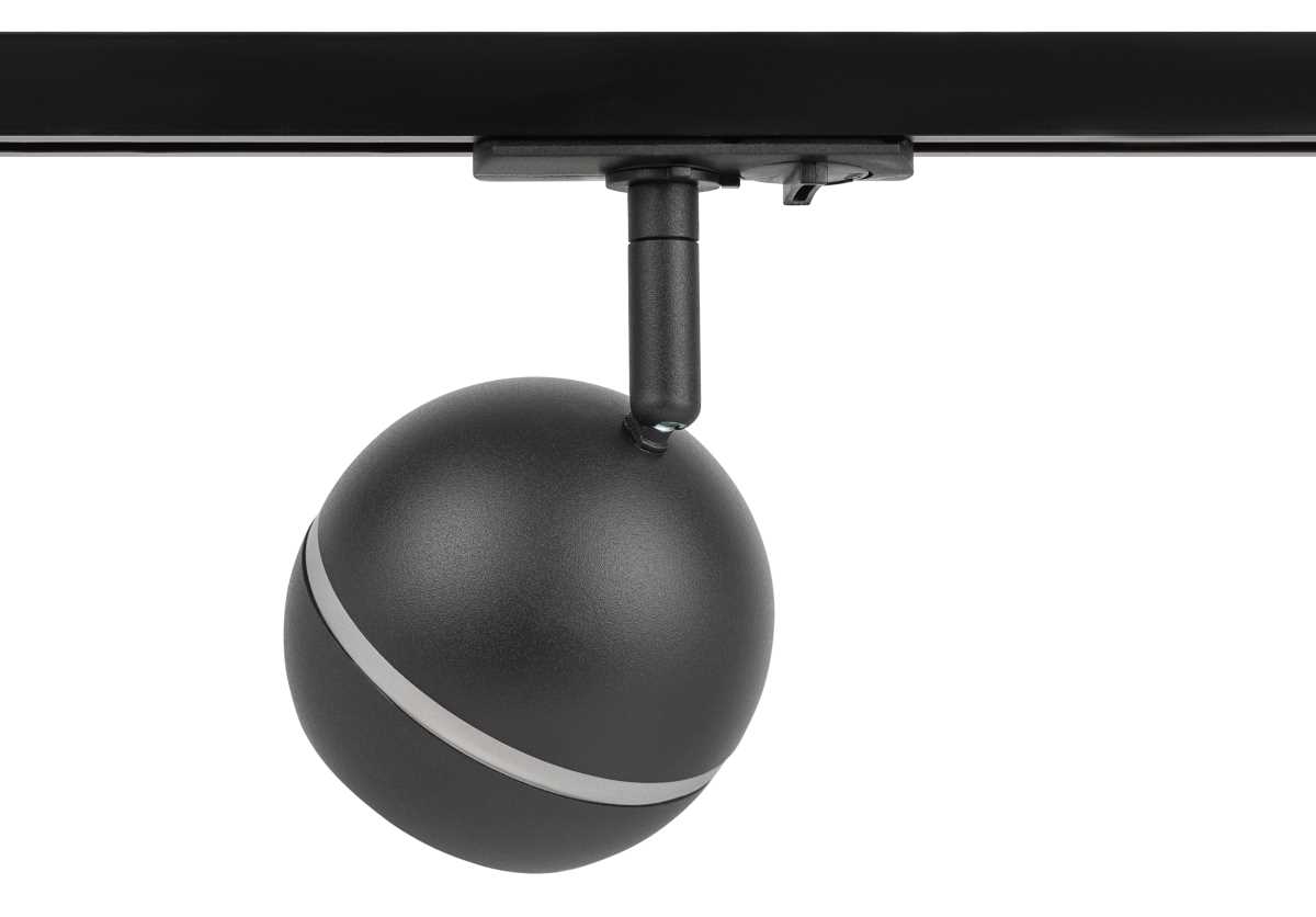 Трековый светильник однофазный ЭРА Round TR47-GX53 BK Б0054156