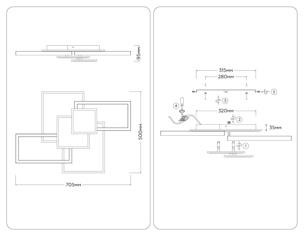 Люстра Ambrella Light ACRYLICA FA1031