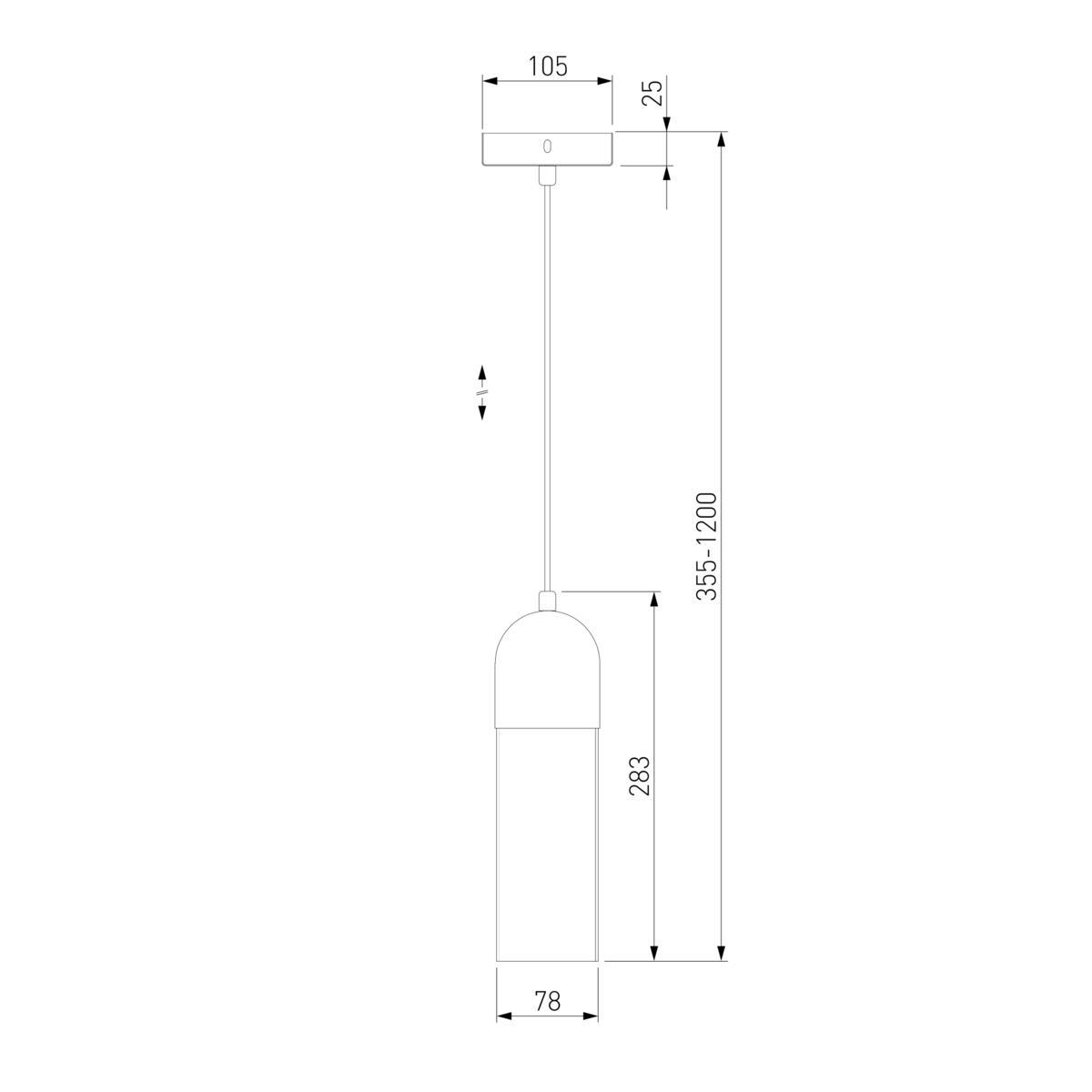 Подвесной светильник Eurosvet Airon 50180/1 янтарный