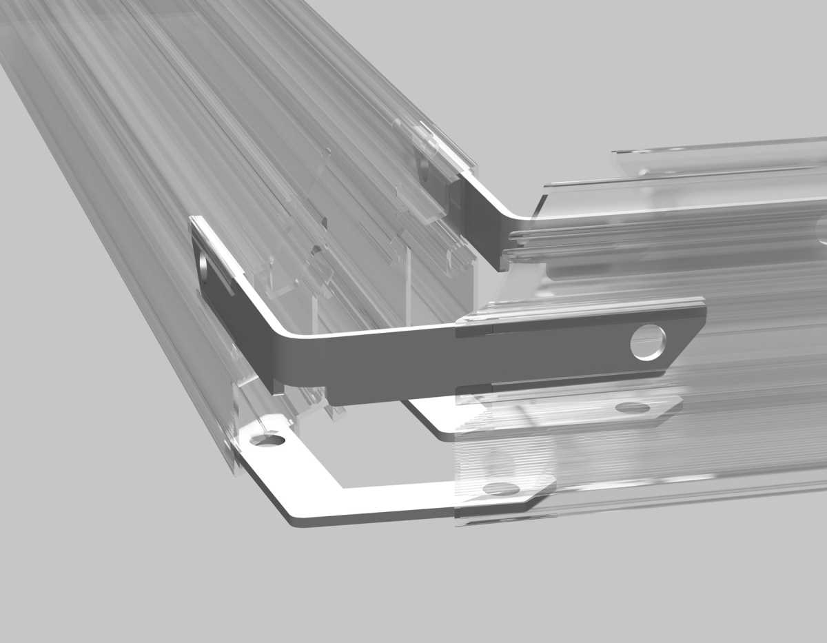 Комплект угловых вертикальных и горизонтальных соединителей Ambrella Light TRACK SYSTEM GL2015