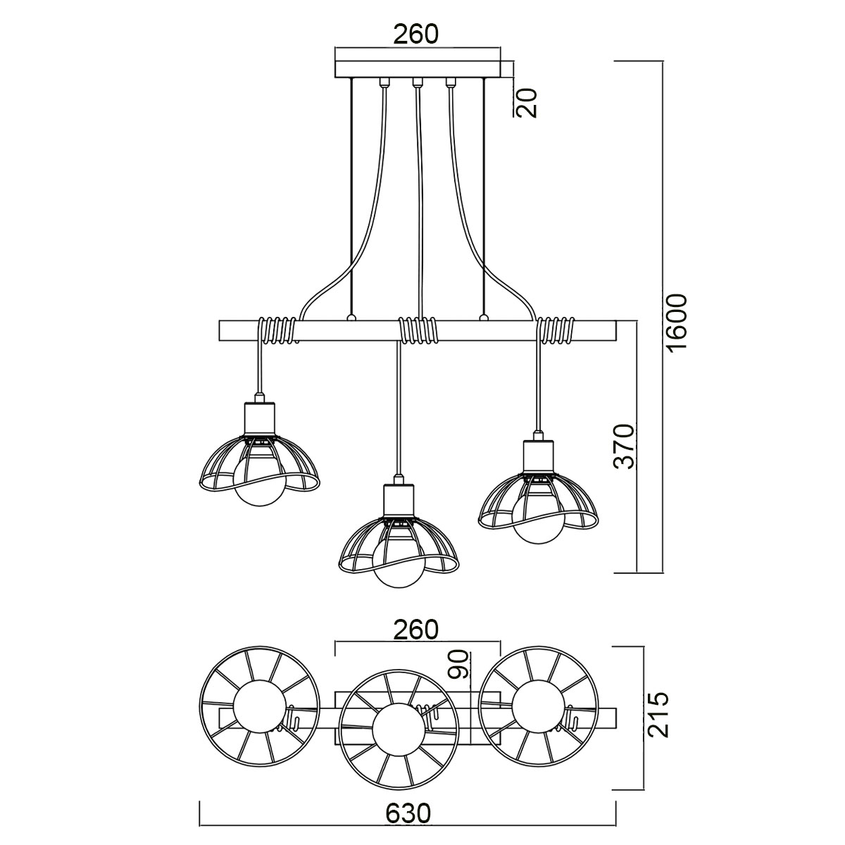 Подвесной светильник Vele Luce Formula VL6482P03