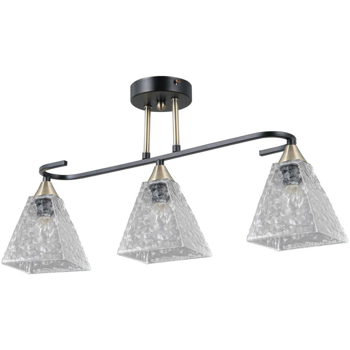 Потолочный светильник ILLUMICO IL0782-3CSQ-25 BK AB AREZZO