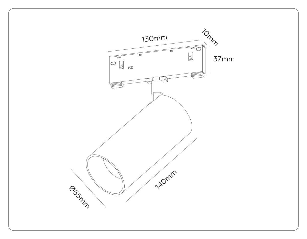 Трековый акцентный светильник Ambrella Light TRACK SYSTEM GL2315