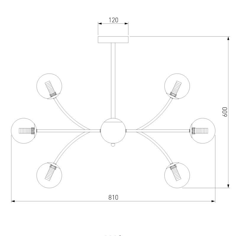 Подвесная люстра Eurosvet Astro 30179 хром