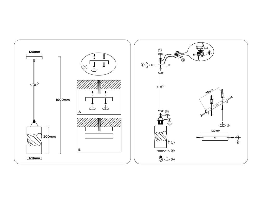 Светильник подвесной со стеклянным плафоном Ambrella light Traditional TR3411