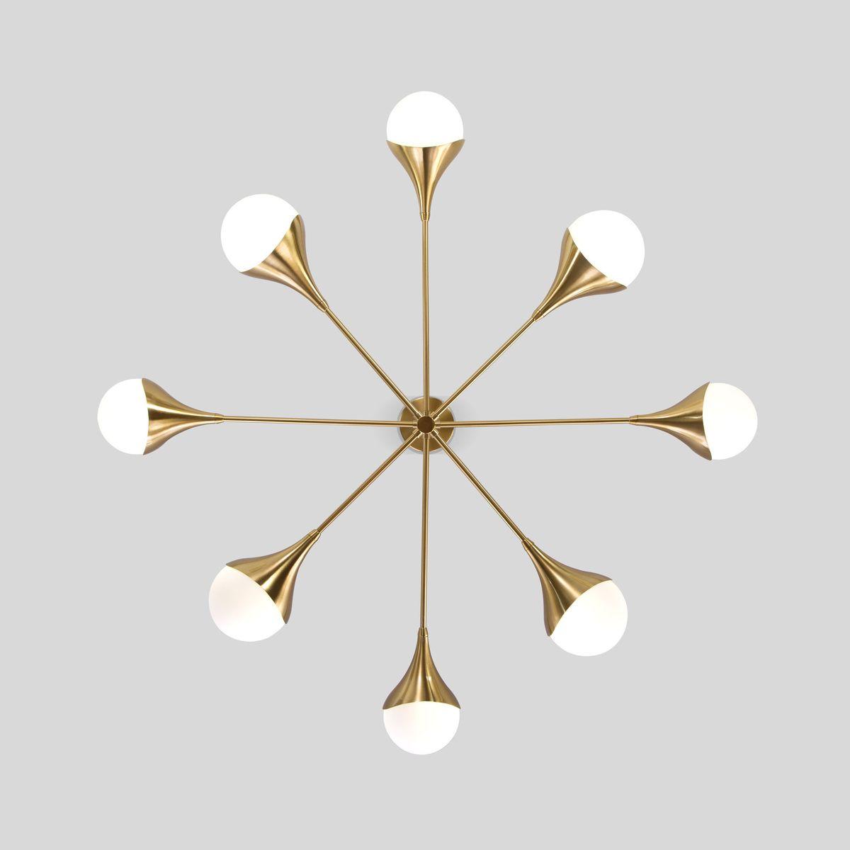 Подвесная люстра Eurosvet Calyx 60168/8 латунь