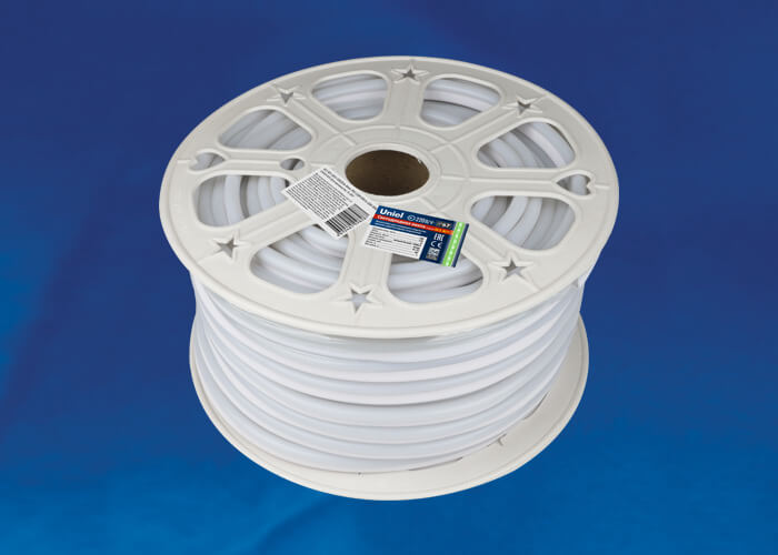 Гибкий неон Uniel 8W/m 120LED/m 2835SMD розовый 50M ULS-N21-2835-120LED/m-8mm-IP67-220V-8W/m-50M-Pink UL-00003768