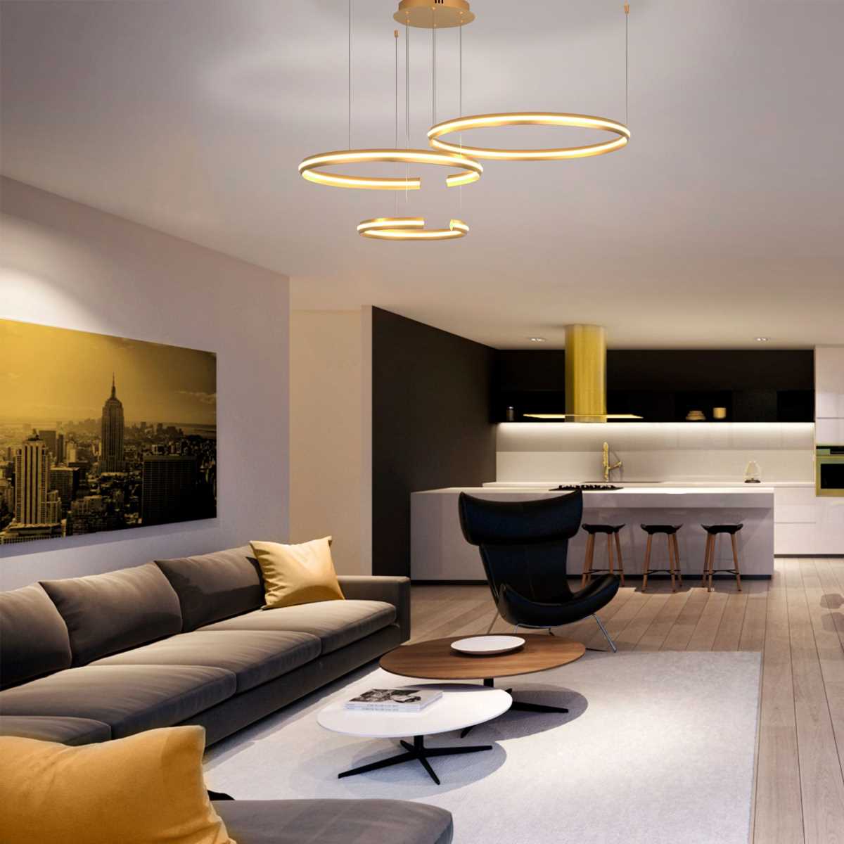 Подвесной светильник Eurosvet 90180/3 золото