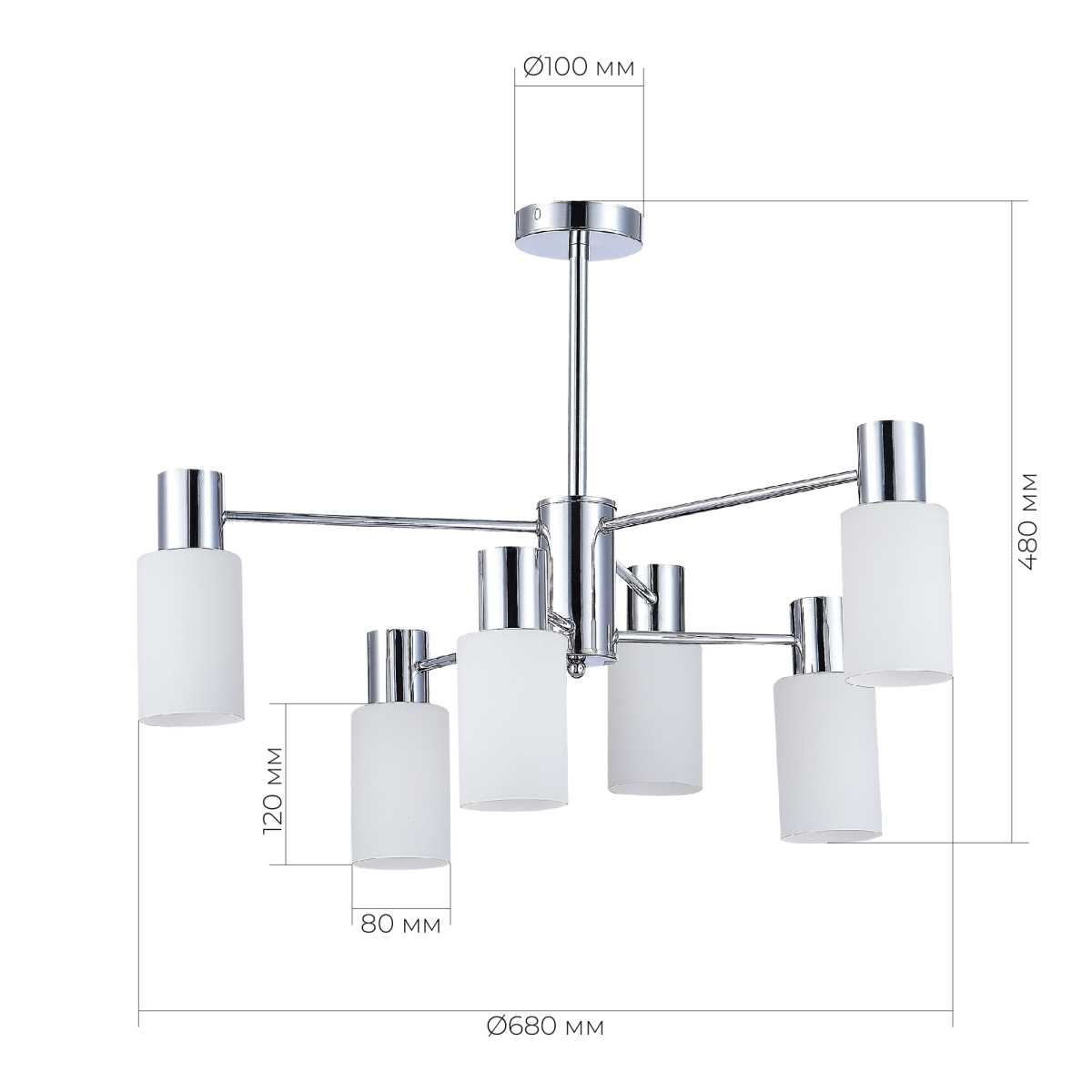 Потолочная люстра Evoluce Gessi SLE1139-102-06