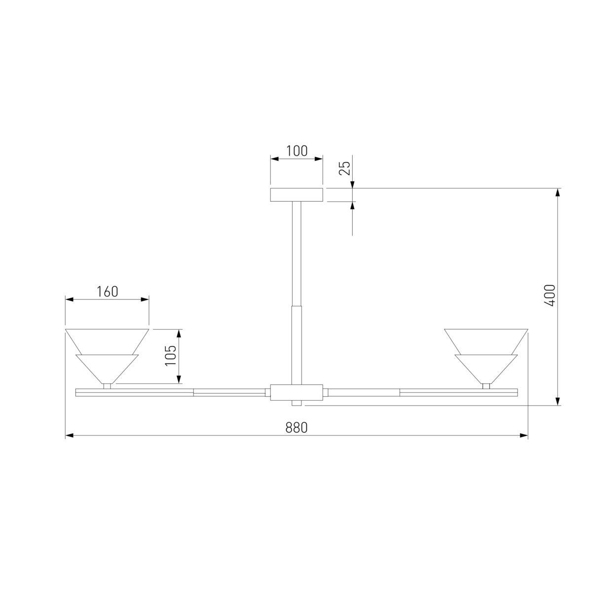 Потолочная люстра Eurosvet Rylee 70138/8 хром