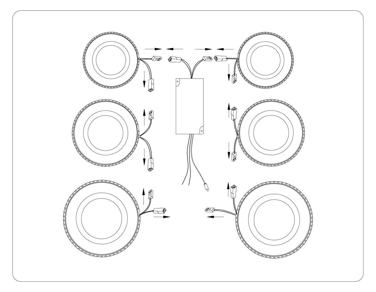 Потолочная светодиодная люстра Ambrella light Acrylica Original FA8874