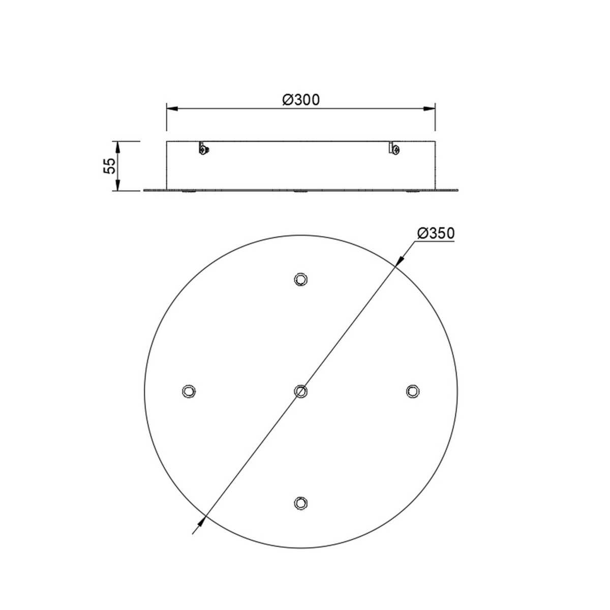 Потолочное основание Mantra Modular Light Florones 9362