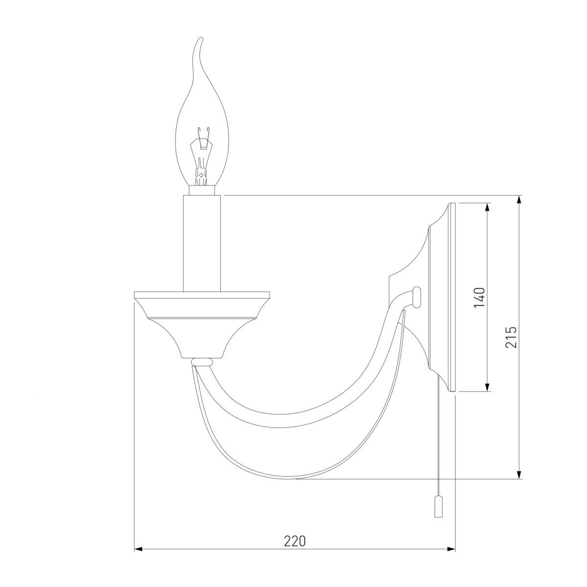 Бра Eurosvet Lazzaro 60098/2 черный