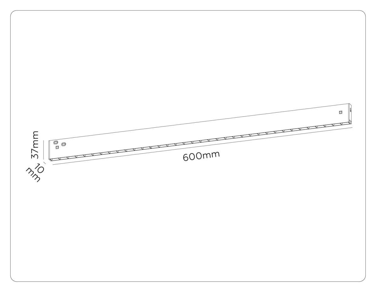 Трековый линейный светильник Ambrella Light TRACK SYSTEM GL2345