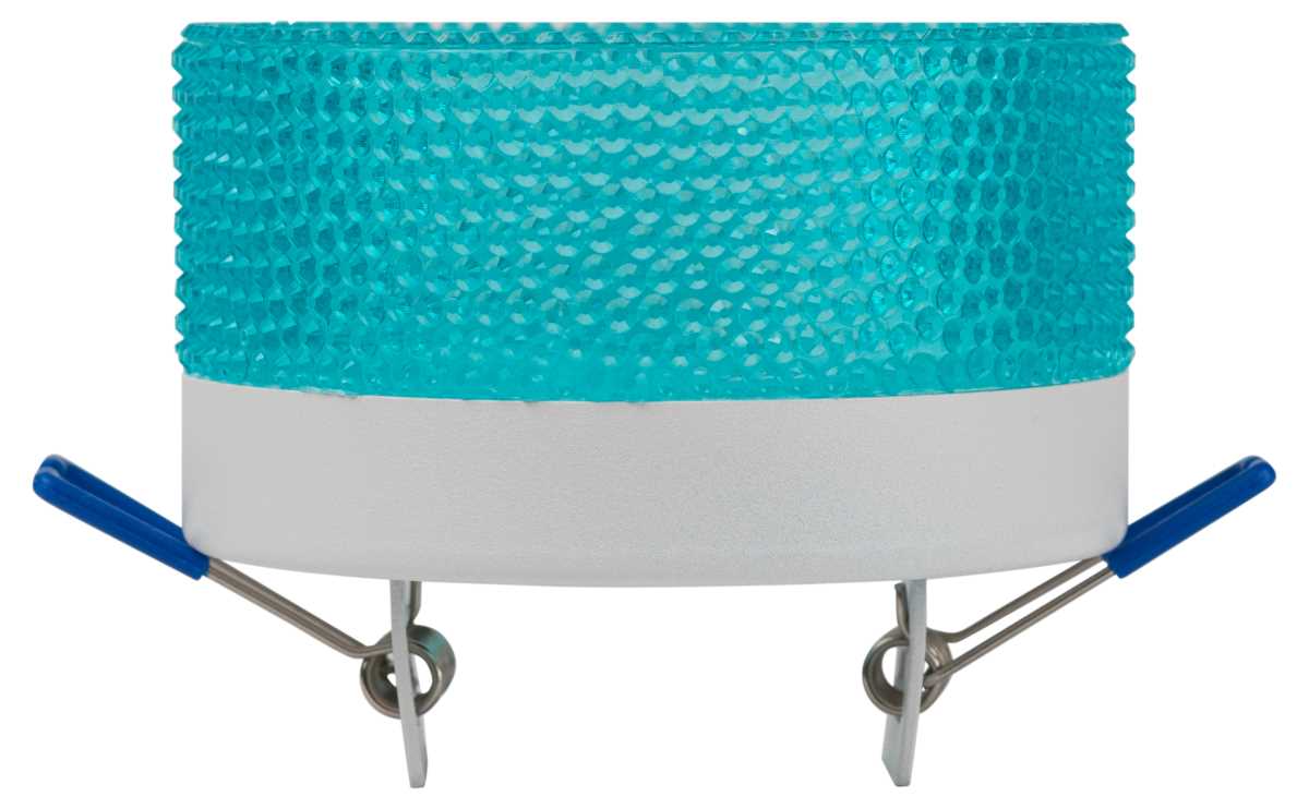 Светильник встраиваемый ЭРА DK97 WH/Blue под лампу GX53 белый/голубой Б0057458