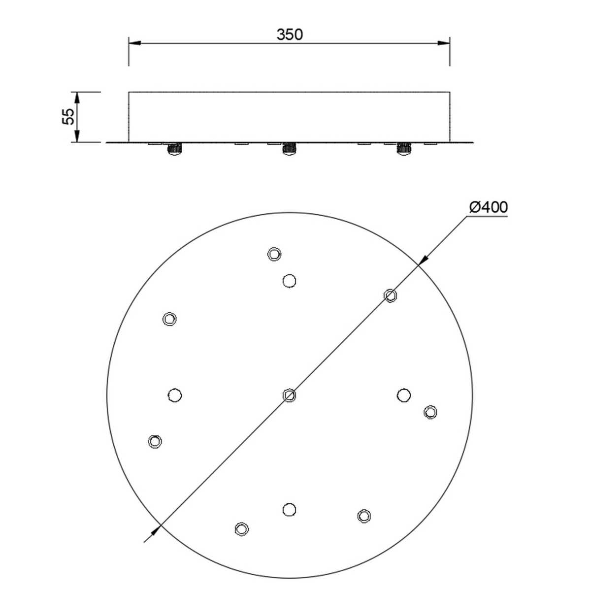 Потолочное основание Mantra Modular Light Florones 9366