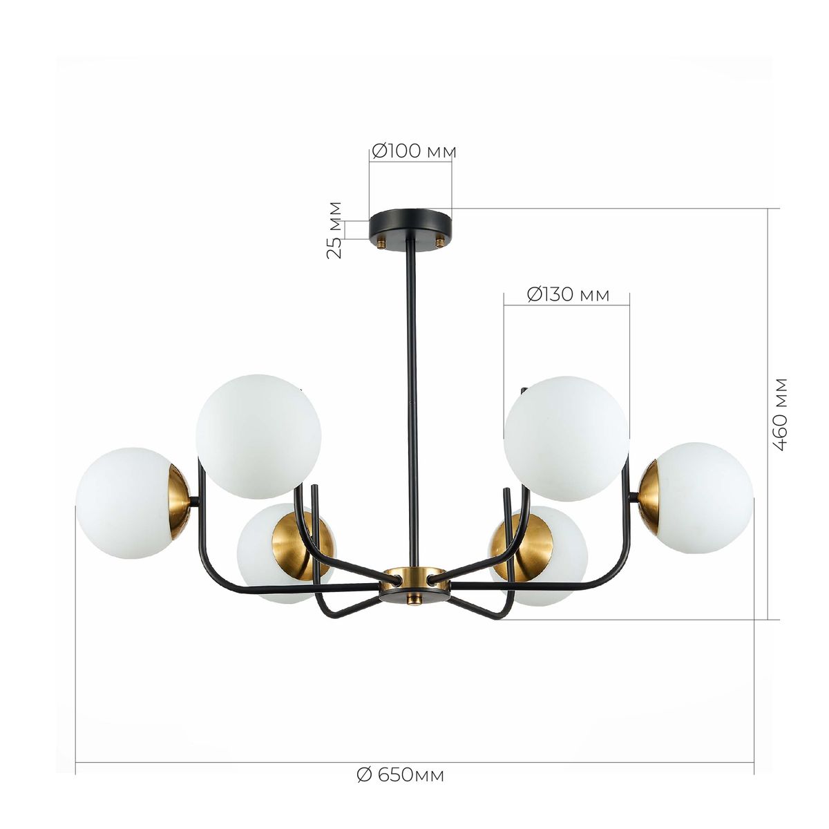Потолочная люстра Evoluce Ciane SLE1098-402-06