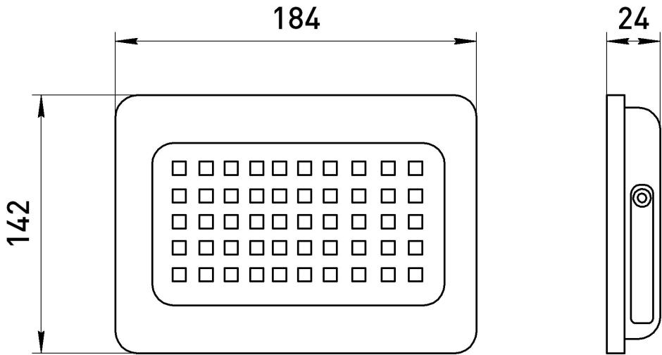 Прожектор светодиодный уличный ЭРА LPR-023-0-40K-070 Б0067744