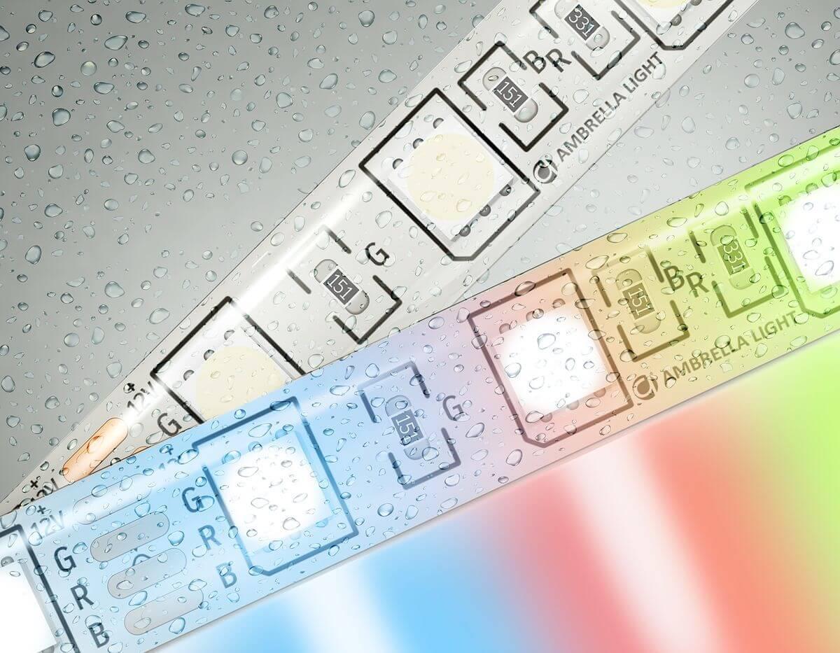 Светодиодная влагозащищенная лента Ambrella Light 14,4W/m 60LED/m 5050SMD RGB 5M GS2302
