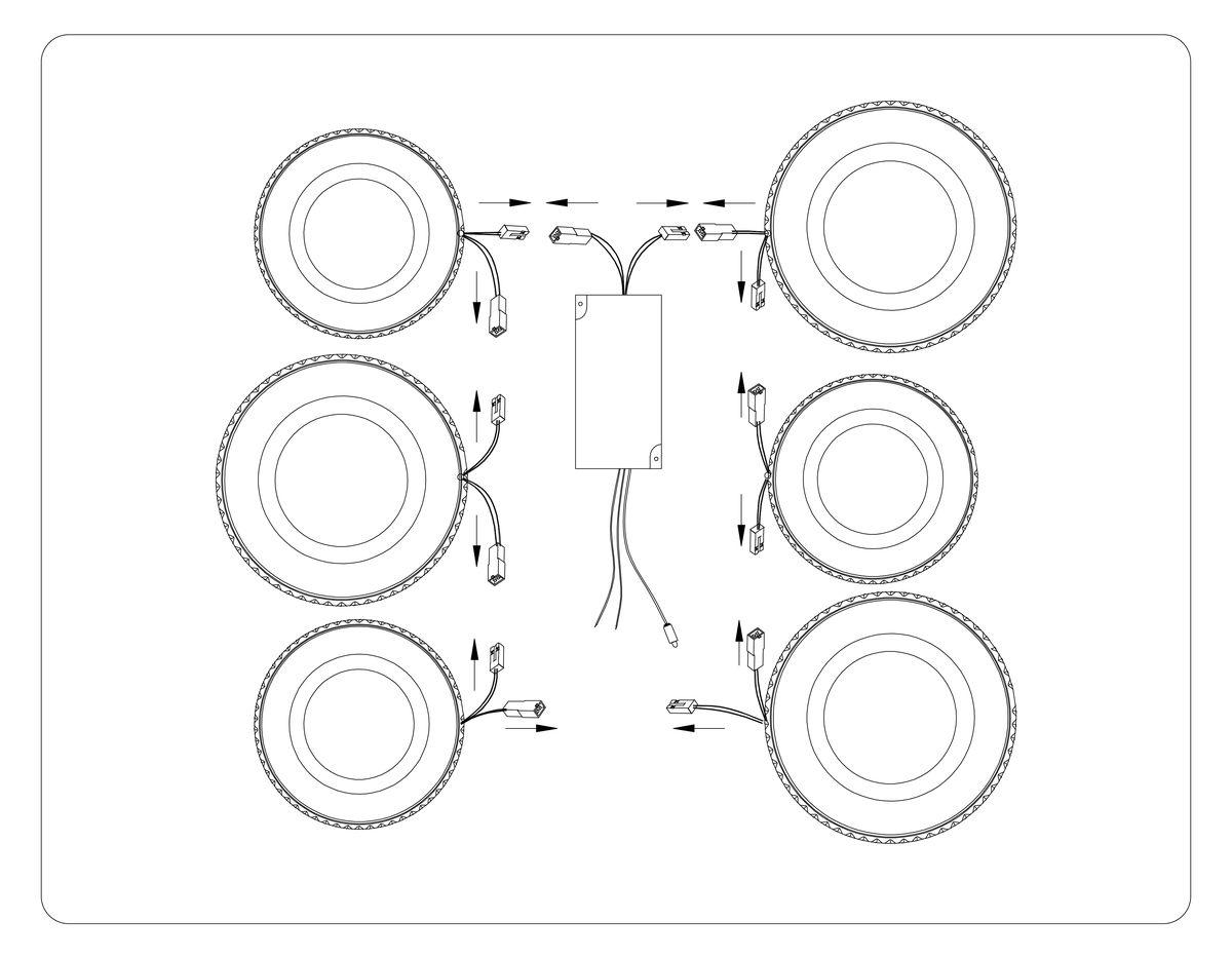 Потолочная светодиодная люстра Ambrella light Acrylica Original FA8872