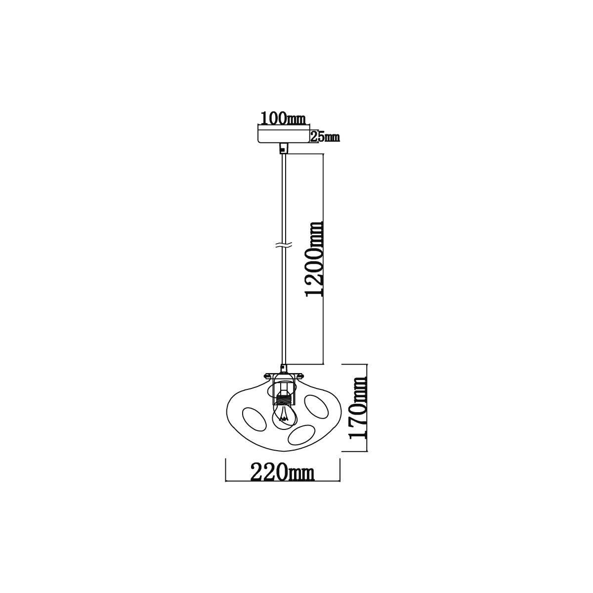 Подвесной светильник Vele Luce Alieno VL5354P11