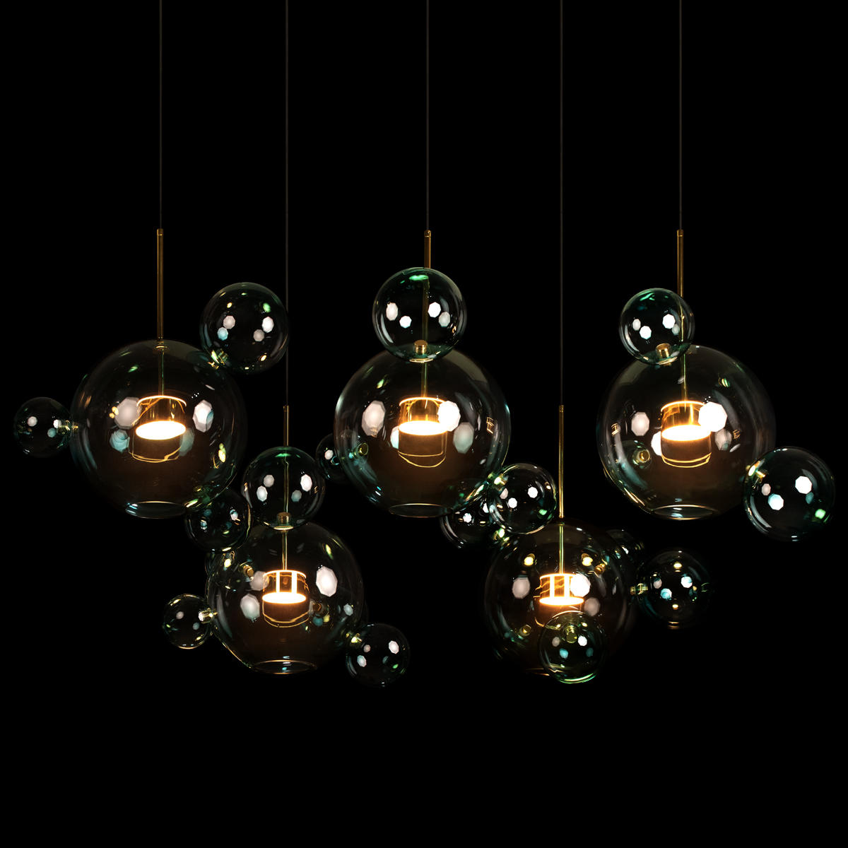 Подвесной светодиодный светильник Loft IT Bolle 2027-S5 Blue