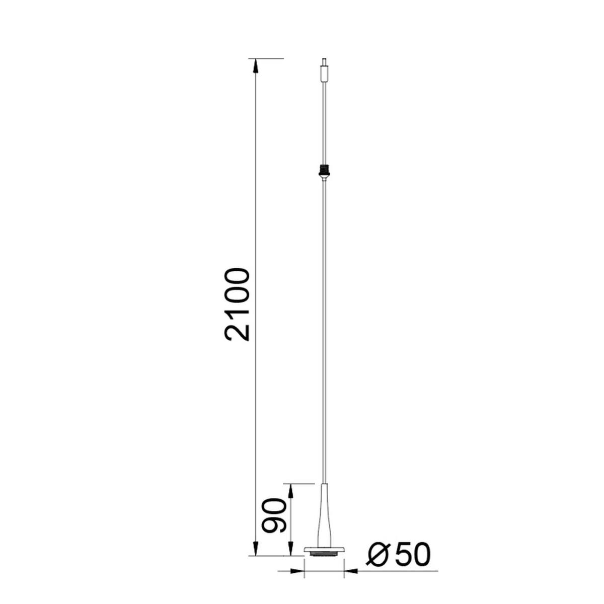 Подвесной светильник без плафона и основания Mantra Andromeda 9345
